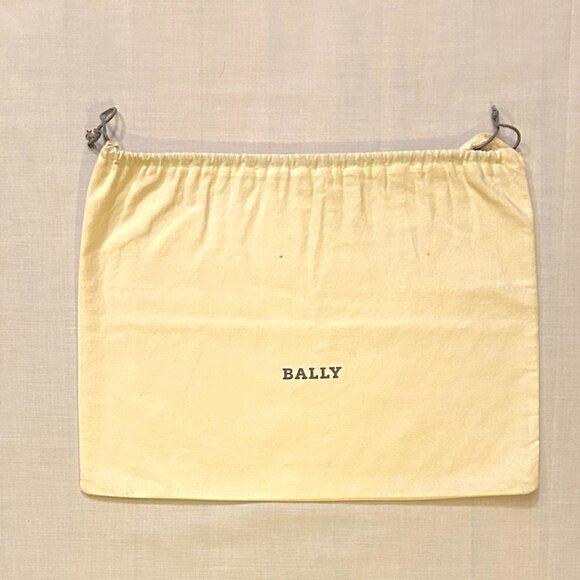 BALLY Final Markdown! White Drawstring Gray Cream Dust, Store, Travel Bags Set 3 - Picture 7 of 8